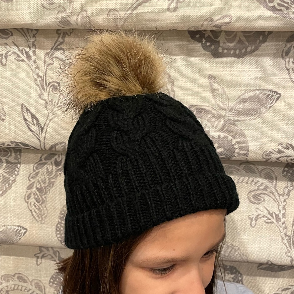 Little kids pom pom hats